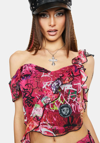 Beat The Streets Chiffon Top
