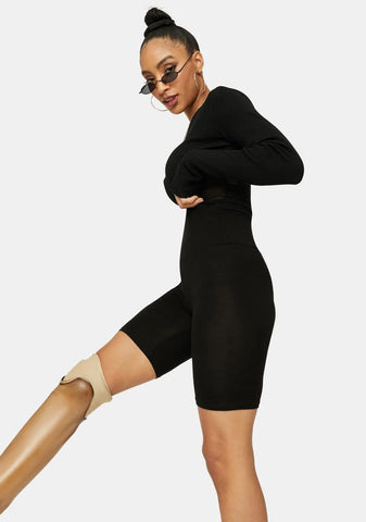 It's Pure Fate Mid-Waist Biker Shorts