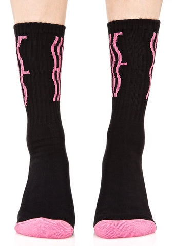 Wavy Crew Sock