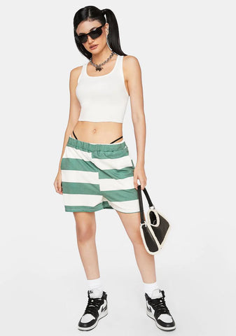 Counting Down Striped Shorts