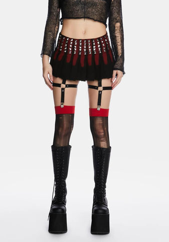 Anarchy Over Anything Low-Rise Skirt