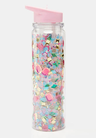 Be A Gem Confetti Water Bottle