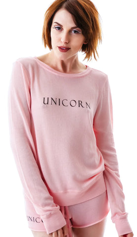 Unicorn Baggy Beach Jumper - Light Orange