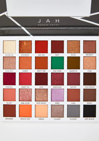 Jah Makeup Artist Clientele Palette