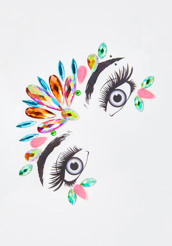 Earthly Teardrops Face Gems