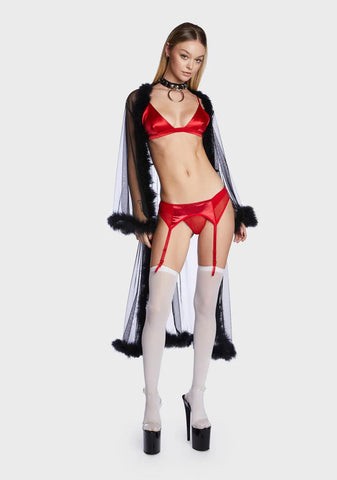 Spicy Overtime Pay Garter Belt