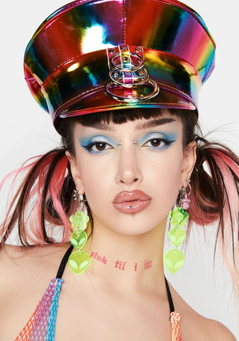 Peace Alien Earrings