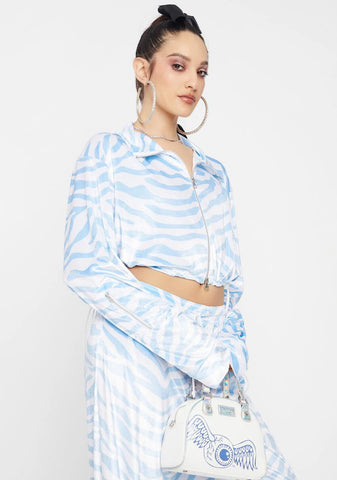 Icy Zebra Perfect Places Sweater