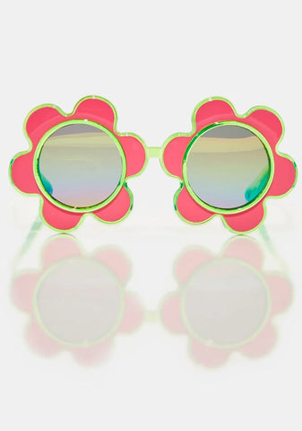 Color Wave Flower Sunglasses