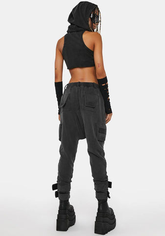 Compression Unisex Drop Crotch Joggers