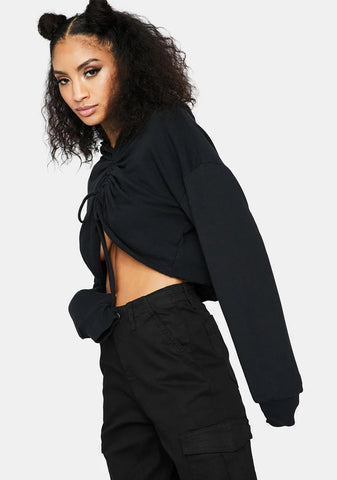 On My Level Cropped Hoodie