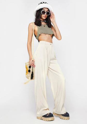 Wide Leg Tailored Pants