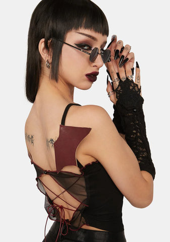 Rock Doll Bat Wing Crop Top