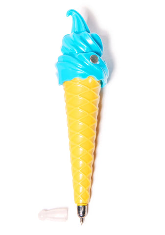 Soft Serve Ice Cream Pen - Yellow