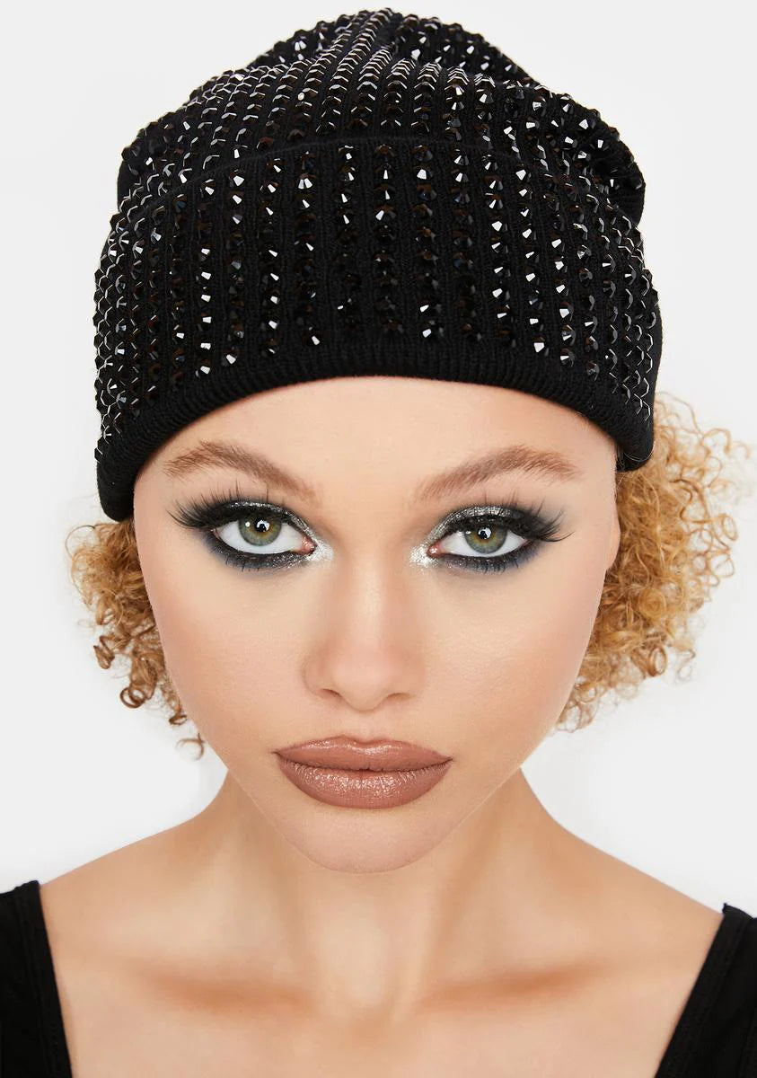Dusk Sparkle Rhinestone Beanie