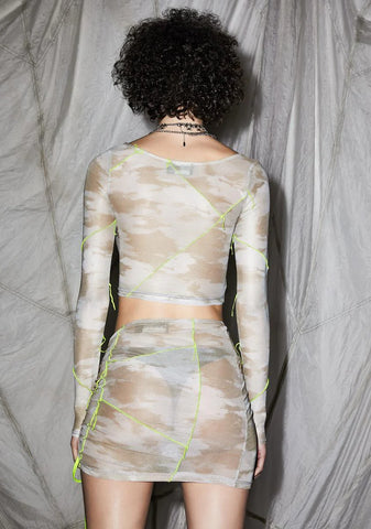 Reverb Desert Camo Mesh Skirt