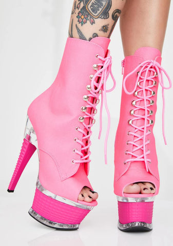 UV Studded Platform Heels