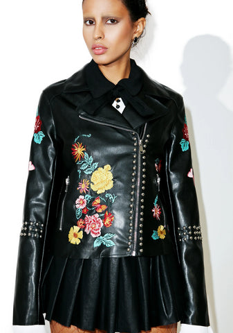 Halcyon Embroidered Moto Jacket