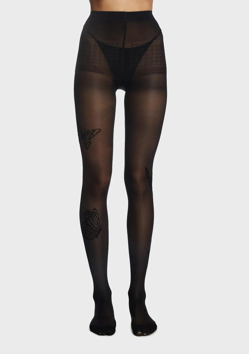Traces Of You Butterfly Tights