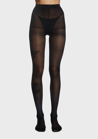 Traces Of You Butterfly Tights
