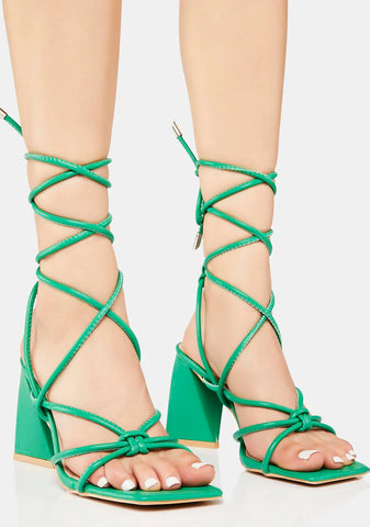 All Nighter Block Heels- Green