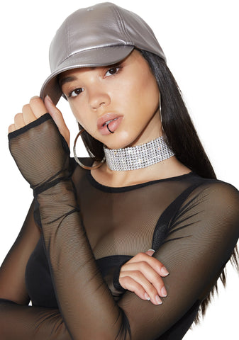 Take A Pic Metallic Baseball Hat