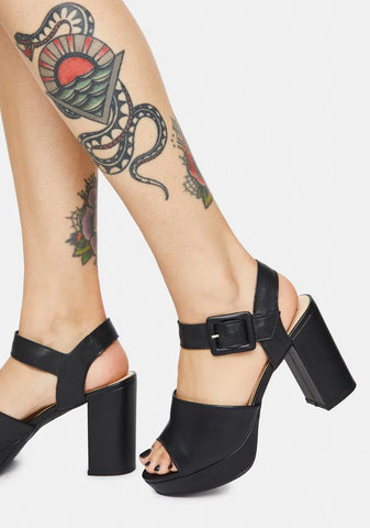Midnight Rose Heels
