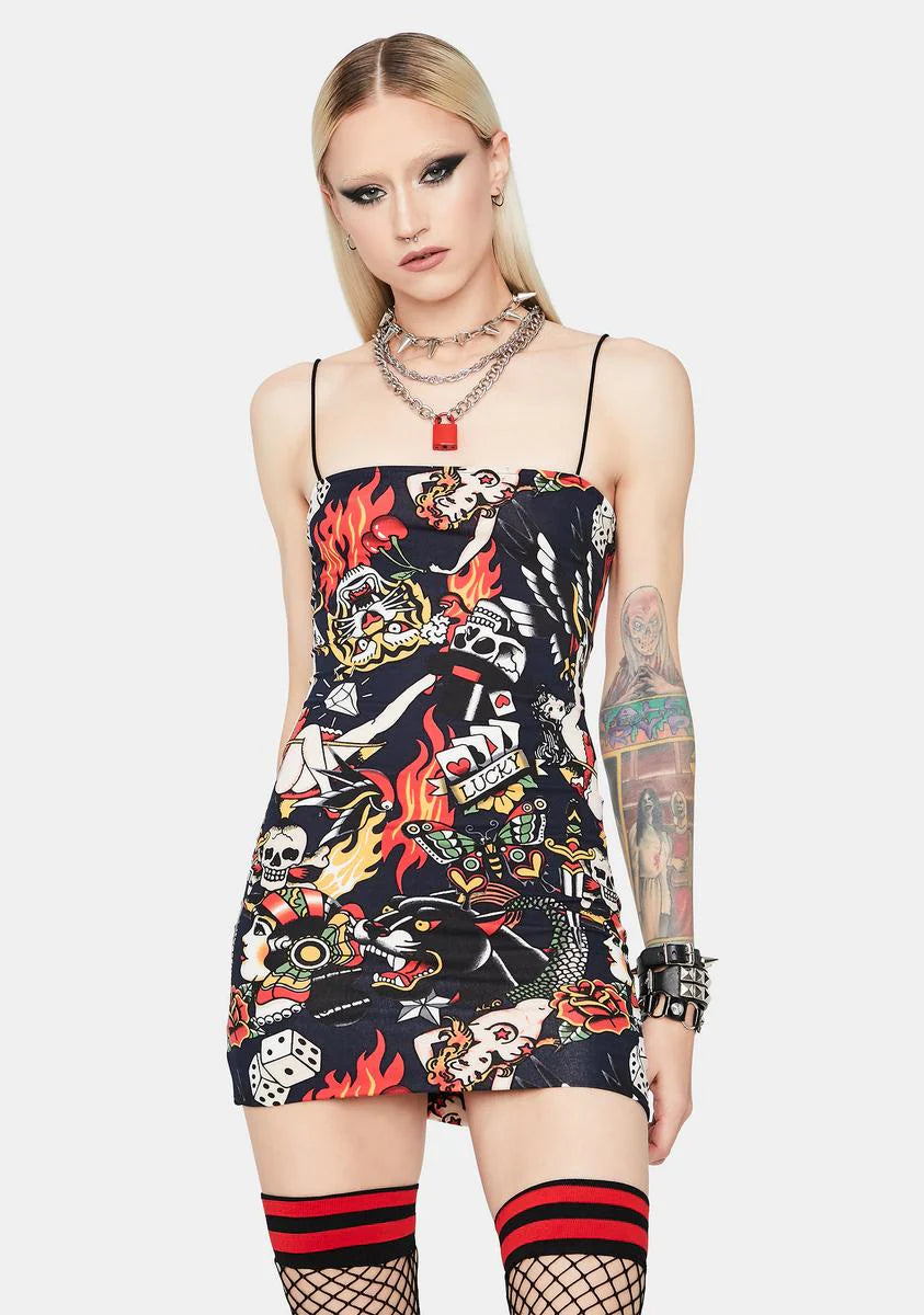 Take A Gamble Bodycon Dress