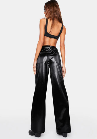 High Rise Wide Leg Pants