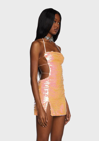 Sunset High Hopes Sequin Mini Dress