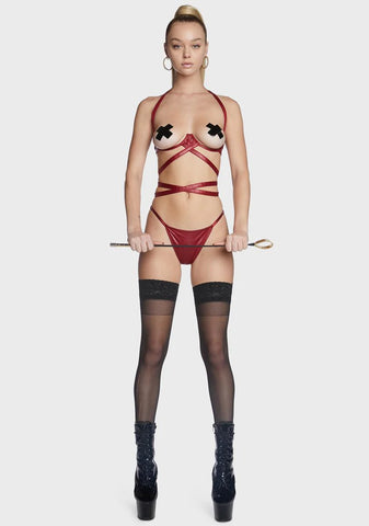 Jaws Will Drop Strappy Lingerie Set