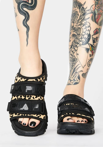 Leopard Outdoor Buckle Slides