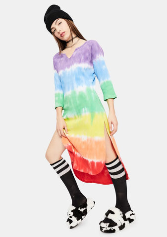 Jolly Happy Soul Tie Dye Midi Dress