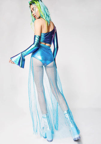 Ice-Y Beatz Sheer Maxi Skirt