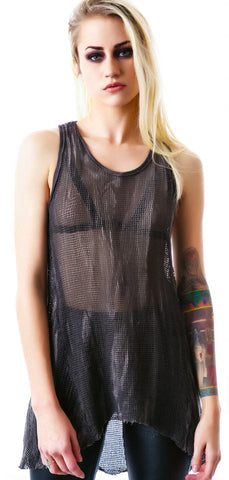 Industrial Mesh Tank - Black