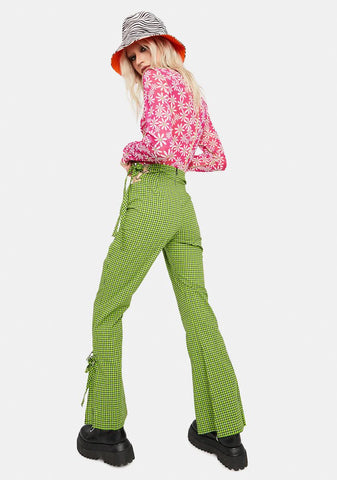 Trademark Gingham Flare Pants