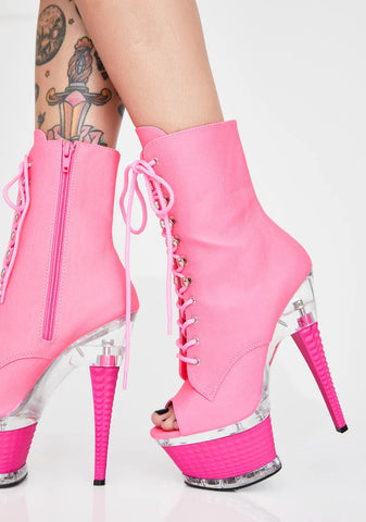 UV Studded Platform Heels