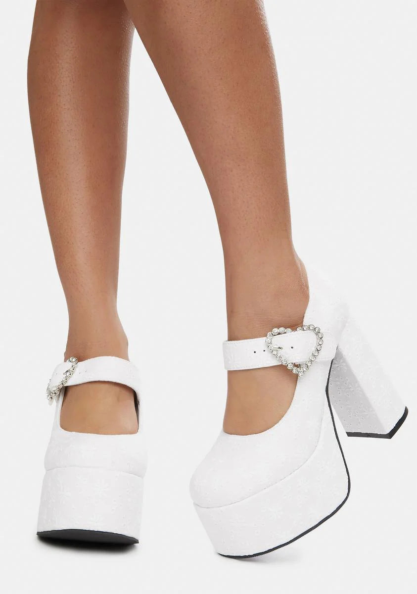 I'll Be Ur Juliet Eyelet Mary Janes