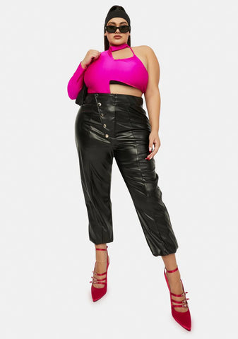 I'm Off The Grid Faux Leather Pants