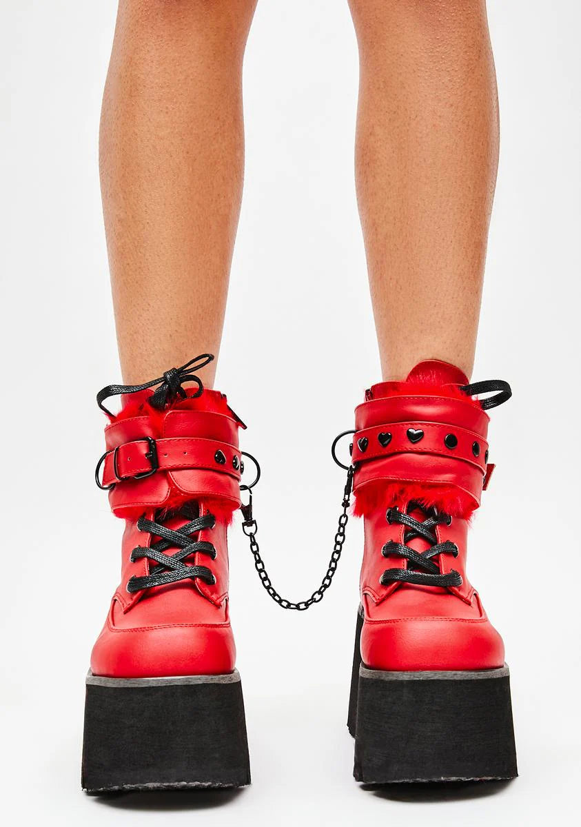 Love Demon Ankle Cuff Boots