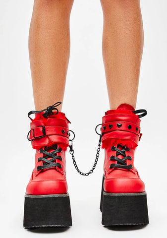 Love Demon Ankle Cuff Boots