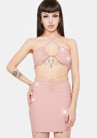 At Last Sequin Skirt Set