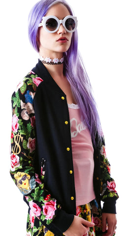 Angelic Rich Floral Athletic Jacket