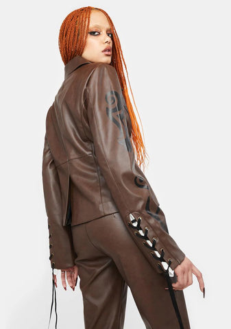 Into The Woods Vegan Leather Jacket