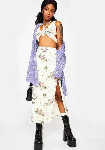 Butterfly Babe Crochet Halter Top