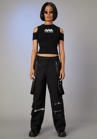 Viral Sensation Cut-Out Graphic Tee