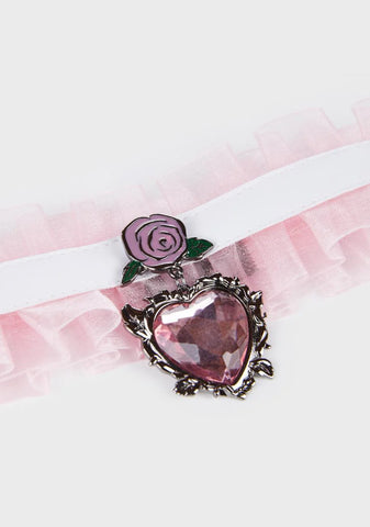 Adorned Presents Heart Choker