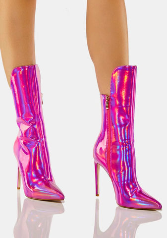 Pink Halo Ankle Boots
