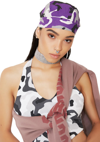 Ultra Violet Camo Headwrap