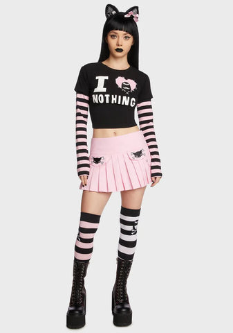 Against The Grain Pleated Skirt